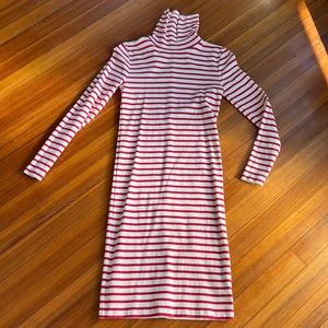 JCrew Striped Turtleneck Dress XS